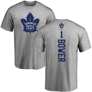 Johnny Bower Toronto Maple Leafs Backer T-Shirt - Ash