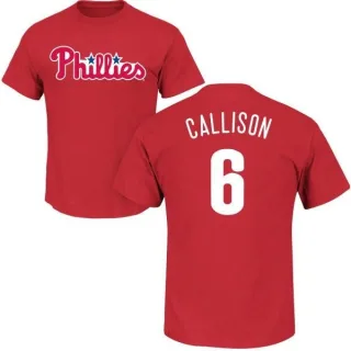 Johnny Callison Philadelphia Phillies Name & Number T-Shirt - Red