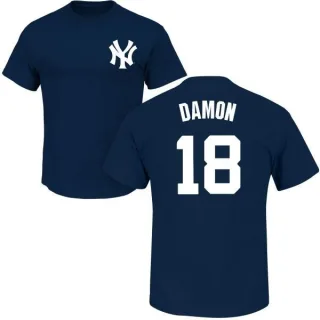 Johnny Damon New York Yankees Name & Number T-Shirt - Navy