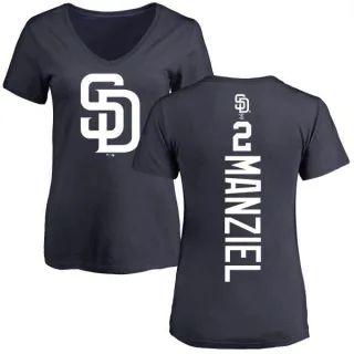 Johnny Manziel Women's San Diego Padres Backer Slim Fit T-Shirt - Navy