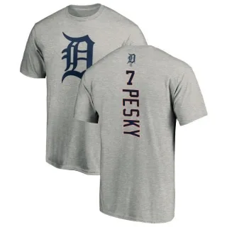 Johnny Pesky Detroit Tigers Backer T-Shirt - Ash