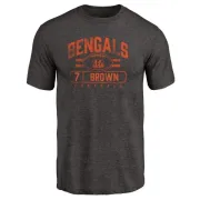 Jon Brown Cincinnati Bengals Flanker Tri-Blend T-Shirt - Black