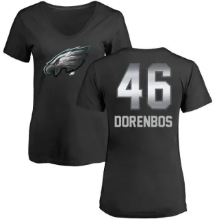 Jon Dorenbos Women's Philadelphia Eagles Midnight Mascot T-Shirt - Black