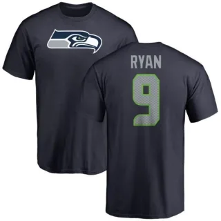 Jon Ryan Seattle Seahawks Name & Number Logo T-Shirt - Navy