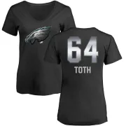 Jon Toth Women's Philadelphia Eagles Midnight Mascot T-Shirt - Black