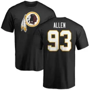 Jonathan Allen Washington Redskins Name & Number Logo T-Shirt - Black