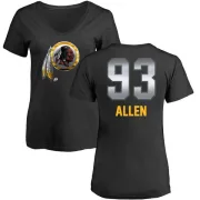 Jonathan Allen Women's Washington Redskins Midnight Mascot T-Shirt - Black