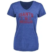 Jonathan Casillas Women's New York Giants Flanker Tri-Blend T-Shirt - Royal