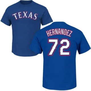 Jonathan Hernandez Texas Rangers Name & Number T-Shirt - Royal