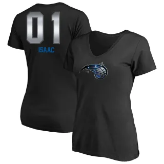 Jonathan Isaac Women's Orlando Magic Black Midnight Mascot T-Shirt