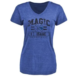 Jonathan Isaac Women's Orlando Magic Royal Baseline Tri-Blend T-Shirt