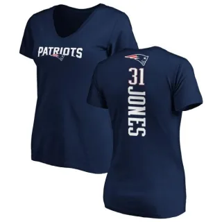 Jonathan Jones Women's New England Patriots Backer Slim Fit T-Shirt - Navy