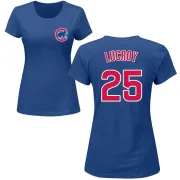 Jonathan Lucroy Women's Chicago Cubs Name & Number T-Shirt - Royal