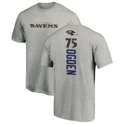 Jonathan Ogden Baltimore Ravens Backer T-Shirt - Ash