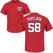 Jonathan Papelbon Washington Nationals Name & Number T-Shirt - Red