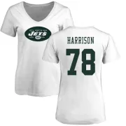 Jonotthan Harrison Women's New York Jets Name & Number Logo Slim Fit T-Shirt - White