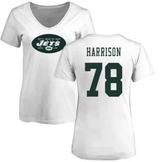 Jonotthan Harrison Women's New York Jets Name & Number Logo Slim Fit T-Shirt - White