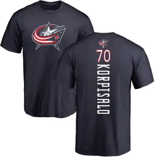 Joonas Korpisalo Columbus Blue Jackets Backer T-Shirt - Navy