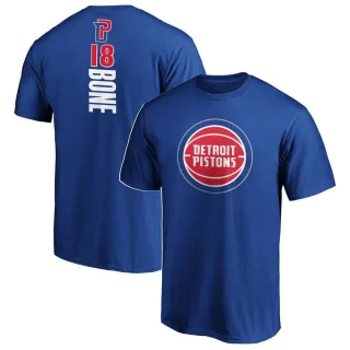 Jordan Bone Detroit Pistons Royal Backer T-Shirt