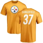 Jordan Dangerfield Pittsburgh Steelers Name & Number Logo T-Shirt - Gold