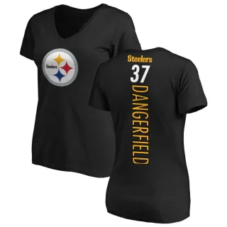 Jordan Dangerfield Women's Pittsburgh Steelers Backer Slim Fit T-Shirt - Black