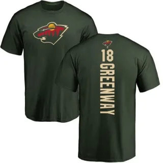 Jordan Greenway Minnesota Wild Backer T-Shirt - Green