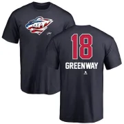 Jordan Greenway Minnesota Wild Name and Number Banner Wave T-Shirt - Navy