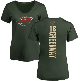 Jordan Greenway Women's Minnesota Wild Backer T-Shirt - Green