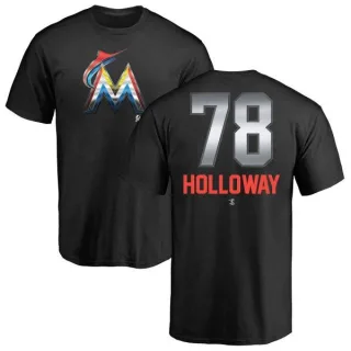 Jordan Holloway Miami Marlins Midnight Mascot T-Shirt - Black