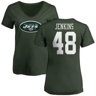 Jordan Jenkins Women's New York Jets Name & Number Logo Slim Fit T-Shirt - Green