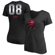 Jordan Loyd Women's Toronto Raptors Black Midnight Mascot T-Shirt