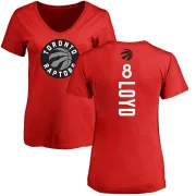 Jordan Loyd Women's Toronto Raptors Red Backer T-Shirt