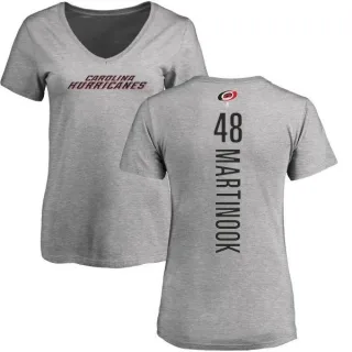 Jordan Martinook Women's Carolina Hurricanes Backer T-Shirt - Ash