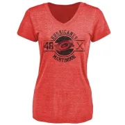 Jordan Martinook Women's Carolina Hurricanes Insignia Tri-Blend T-Shirt - Red