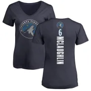 Jordan McLaughlin Women's Minnesota Timberwolves Navy Backer T-Shirt