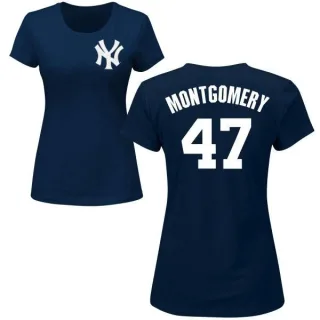 Jordan Montgomery Women's New York Yankees Name & Number T-Shirt - Navy