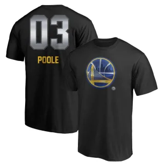 Jordan Poole Golden State Warriors Black Midnight Mascot T-Shirt