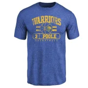 Jordan Poole Golden State Warriors Royal Baseline Tri-Blend T-Shirt