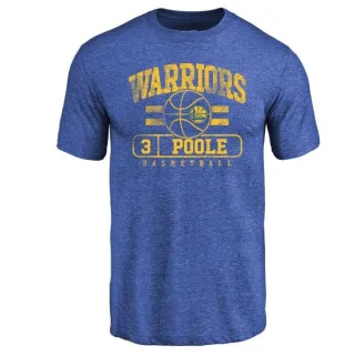 Jordan Poole Golden State Warriors Royal Baseline Tri-Blend T-Shirt