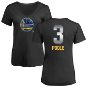 Jordan Poole Women's Golden State Warriors Black Midnight Mascot T-Shirt