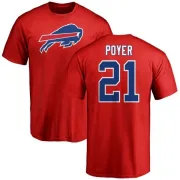 Jordan Poyer Buffalo Bills Name & Number Logo T-Shirt - Red