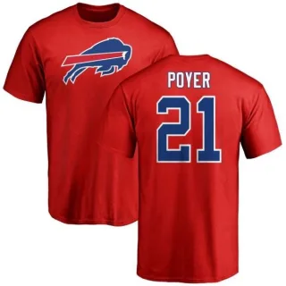 Jordan Poyer Buffalo Bills Name & Number Logo T-Shirt - Red