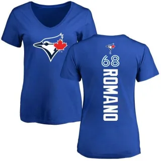 Jordan Romano Women's Toronto Blue Jays Backer Slim Fit T-Shirt - Royal