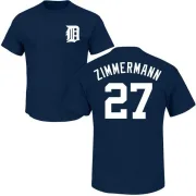 Jordan Zimmermann Detroit Tigers Name & Number T-Shirt - Navy