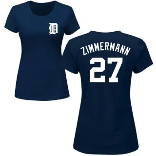 Jordan Zimmermann Women's Detroit Tigers Name & Number T-Shirt - Navy