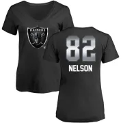 Jordy Nelson Women's Oakland Raiders Midnight Mascot T-Shirt - Black