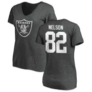 Jordy Nelson Women's Oakland Raiders One Color T-Shirt - Ash