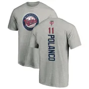 Jorge Polanco Minnesota Twins Backer T-Shirt - Ash