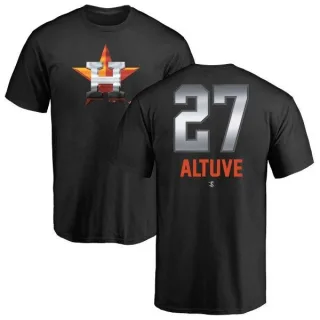 Jose Altuve Houston Astros Midnight Mascot T-Shirt - Black