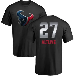 Jose Altuve Houston Texans Midnight Mascot T-Shirt - Black